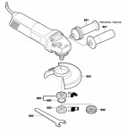 Bosch 0 601 804 537 GWS 14-125C Angle Grinder Spare Parts